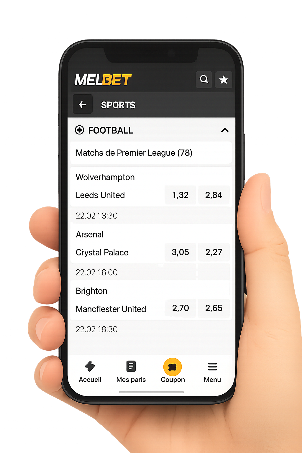 Melbet App pour Android et iOS